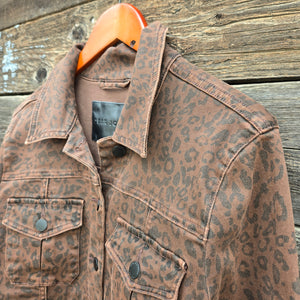 Dear John - Ainsley Leopard Print Jean Jacket