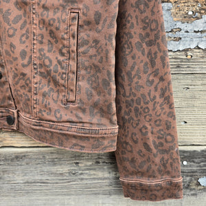 Dear John - Ainsley Leopard Print Jean Jacket