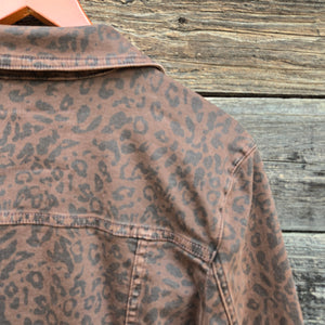 Dear John - Ainsley Leopard Print Jean Jacket