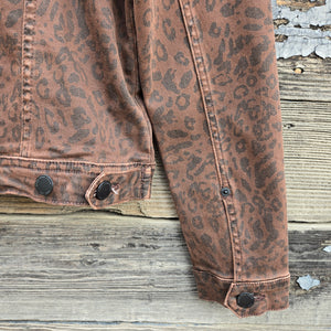 Dear John - Ainsley Leopard Print Jean Jacket