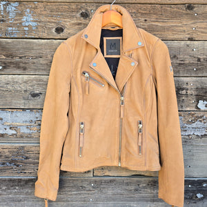 Star Spangled Leather Jacket - Cognac Nubuck