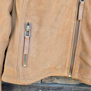 Star Spangled Leather Jacket - Cognac Nubuck