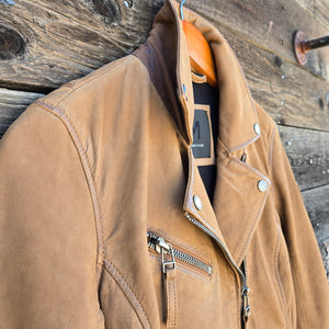 Star Spangled Leather Jacket - Cognac Nubuck