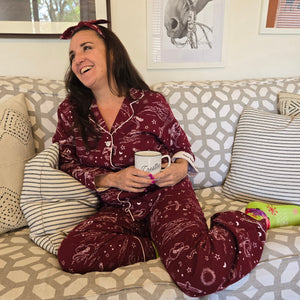 PJ Salvage - Hold Your Horses Flannel Set - Port