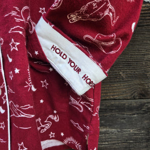 PJ Salvage - Hold Your Horses Flannel Set - Port