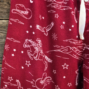 PJ Salvage - Hold Your Horses Flannel Pants - Port