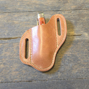 Allgood Custom Leather- Leather Trapper Knife Sheath