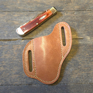 Allgood Custom Leather- Leather Trapper Knife Sheath