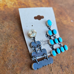 Turquoise Chandelier Earrings - Sheila Tso