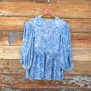 Dear John Denim - Malia Tencel Blouse - Avalon Blue