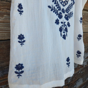 Dear John Denim - Nicola Blouse - Egret Embroidery