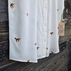 Cotton and Rye - Wild and Lucky Horses and Horseshoes - Brown