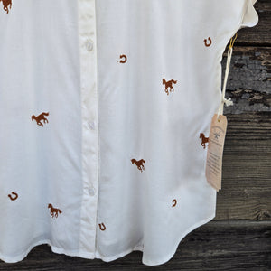 Cotton and Rye - Wild and Lucky Horses and Horseshoes - Brown