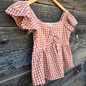Cotton and Rye - Sadie Jane Gingham Top - Red