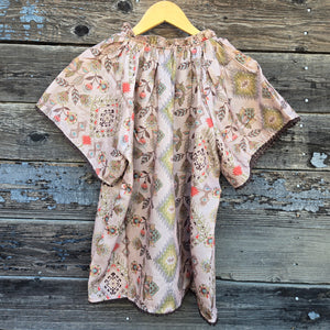 Oddi - Southwest Floral Blouse - Tan
