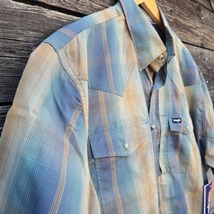 Wrangler ATG Short Sleeve Shirt - Turbulence Hombre Plaid