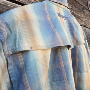 Wrangler ATG Short Sleeve Shirt - Turbulence Hombre Plaid