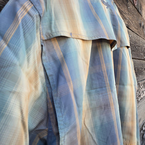 Wrangler ATG Short Sleeve Shirt - Turbulence Hombre Plaid