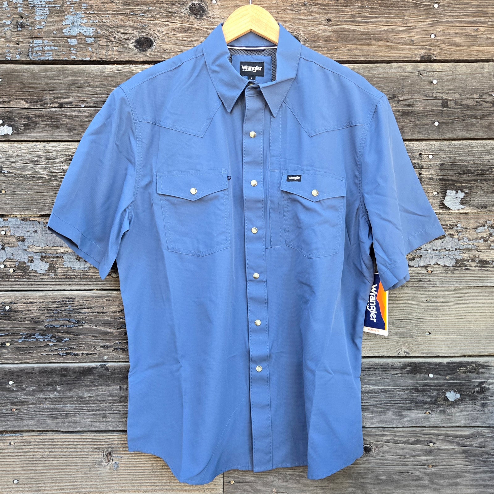 Wrangler ATG Short Sleeve Shirt - Vintage Indigo