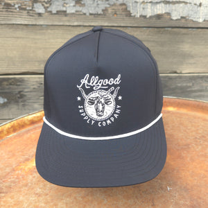 Cap - Allgood Supply Co. - Ropey Longhorn 5 Panel