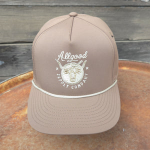 Cap - Allgood Supply Co. - Ropey Longhorn 5 Panel