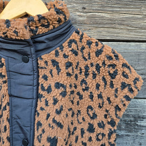 Panache Apparel - Leopard Fleece Vest