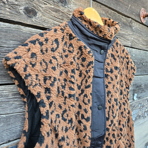 Panache Apparel - Leopard Fleece Vest