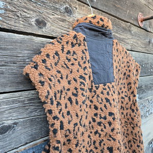 Panache Apparel - Leopard Fleece Vest