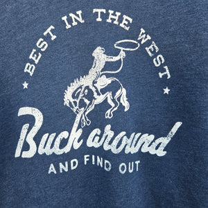 "Best in the West" - Mineral Wash Sweatshirt - Navy