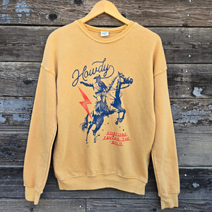 Howdy Sweatshirt - Gold