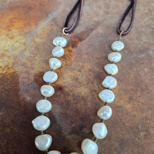 J. Forks - Freshwater Pearl and Blossom Necklace