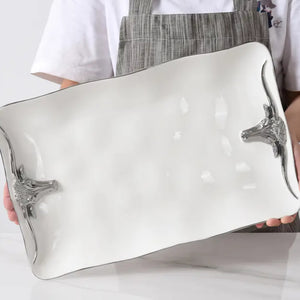 Pampa Bay - Longhorn Rectangle Platter