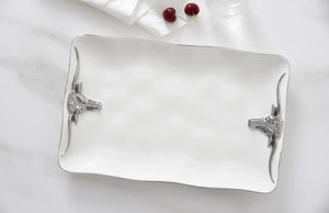 Pampa Bay - Longhorn Rectangle Platter