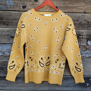 Cotton and Rye - Bandana Sweater - Yellow Gold