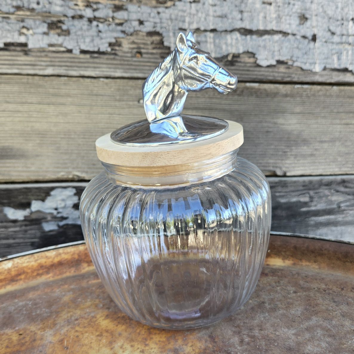 Arthur Court  - Horse Cannister - Medium
