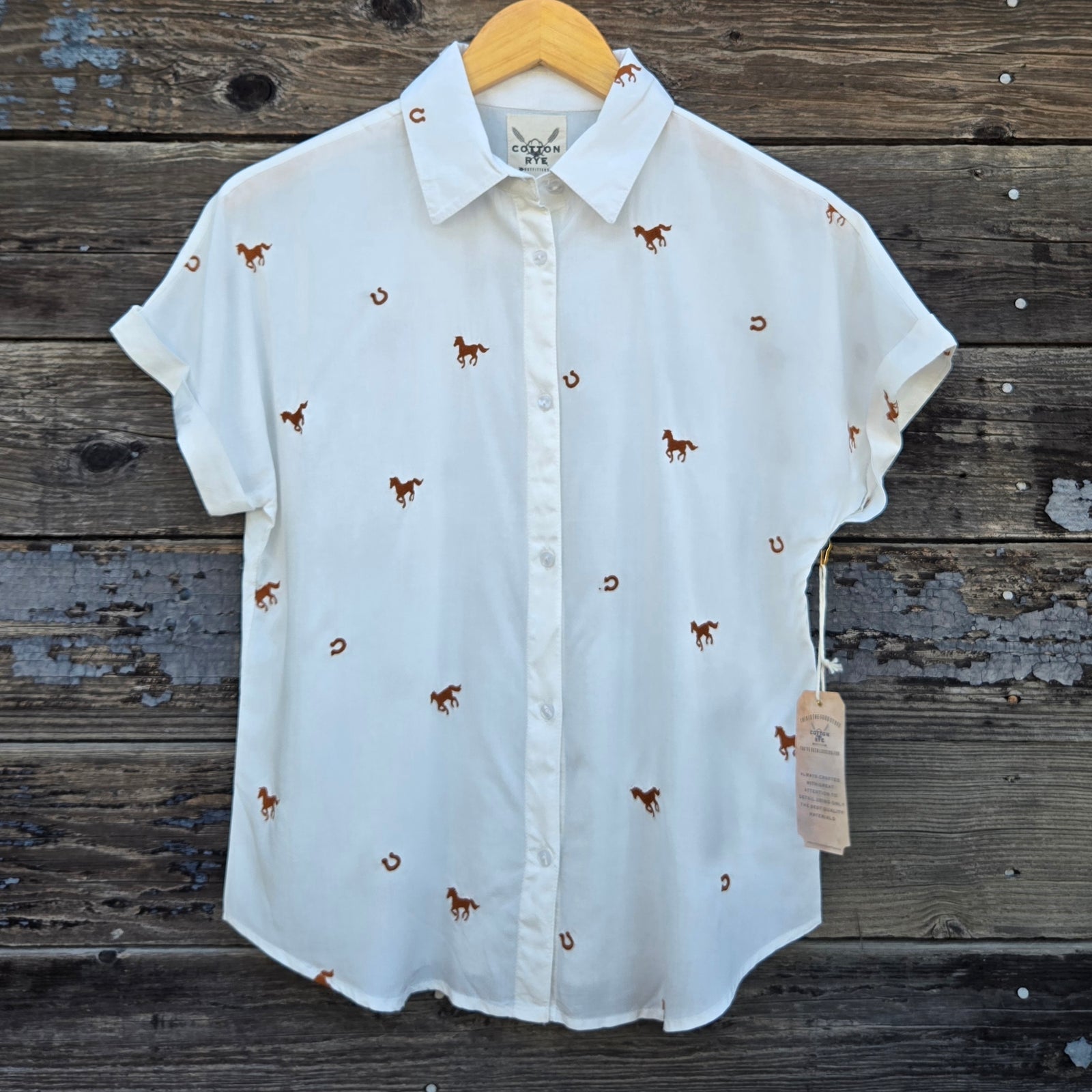 Cotton and Rye - Wild and Lucky Horses and Horseshoes - Brown