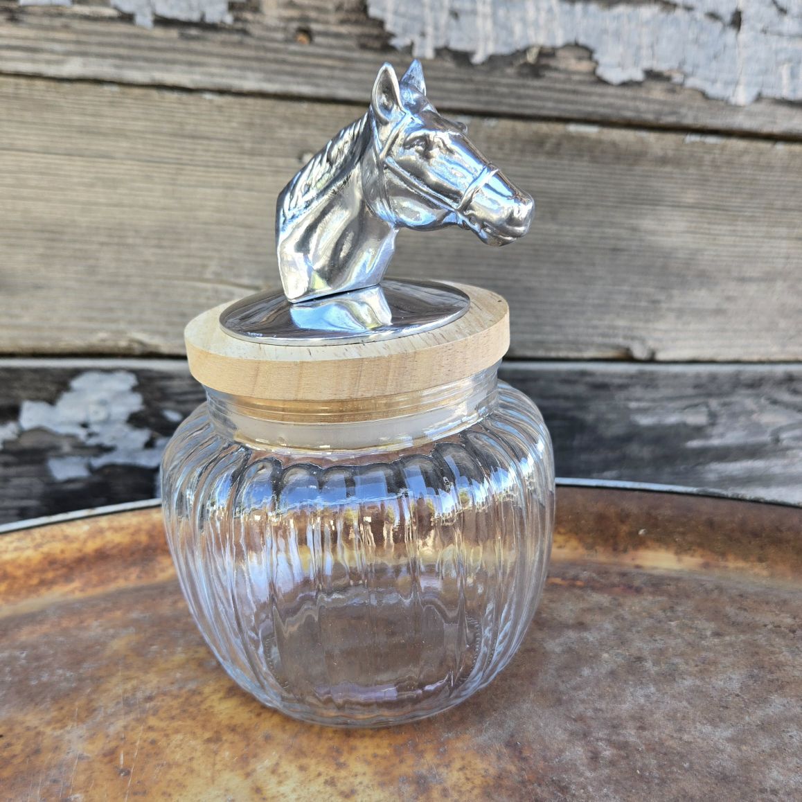 Arthur Court  - Horse Cannister - Small