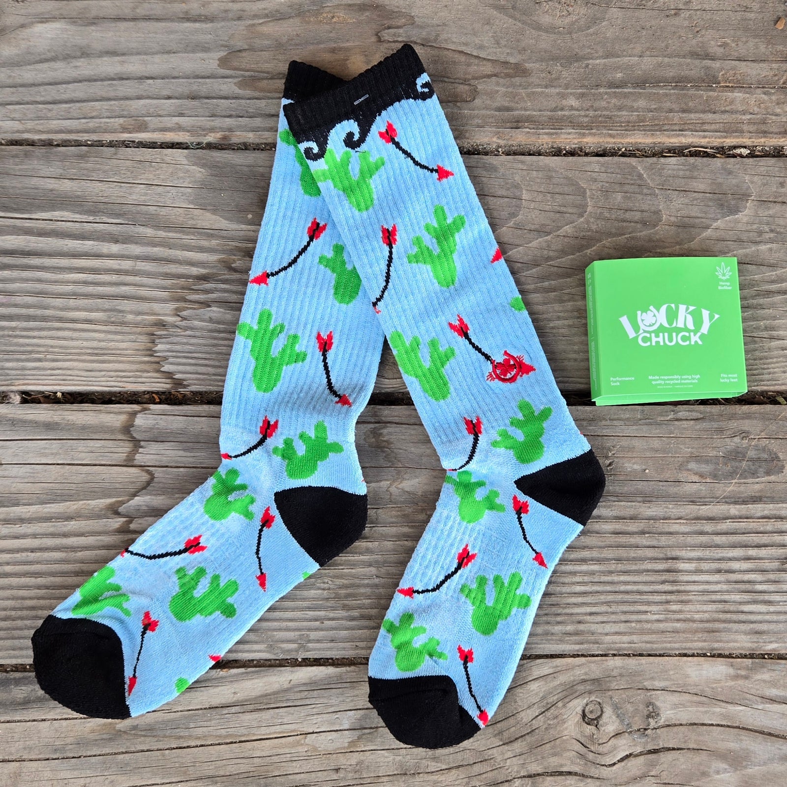 Lucky Chuck Socks - Cowboy Compass