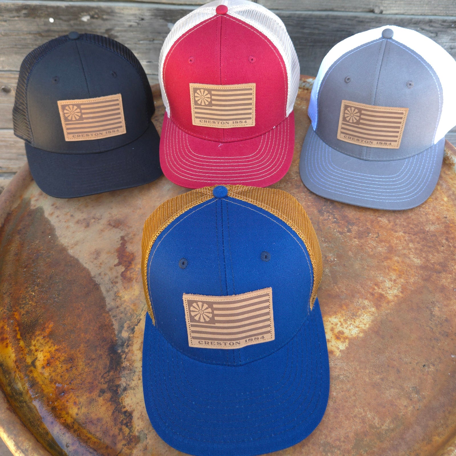 Creston Cap - Leather Flag Patch