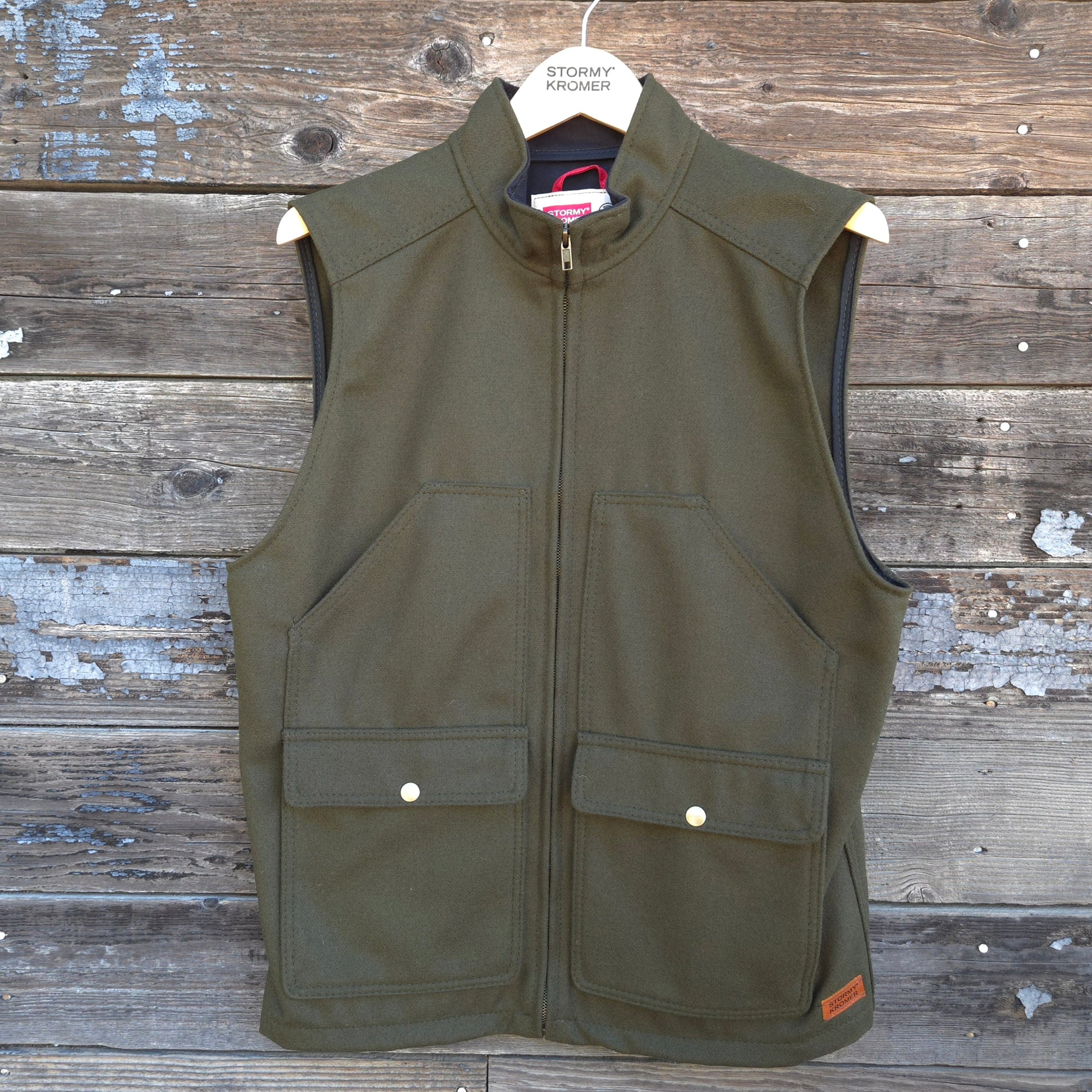 Stormy Kromer - Steelhead Wool Vest - Olive