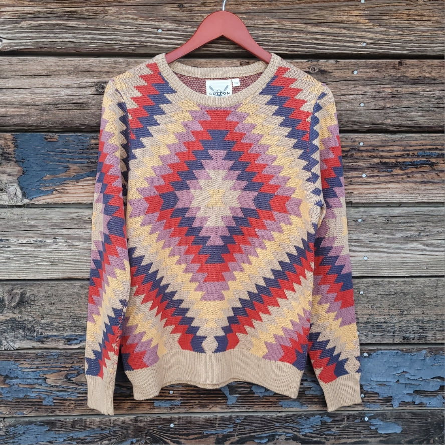 Cotton and Rye - Women's Southwestern Pullover Sweater