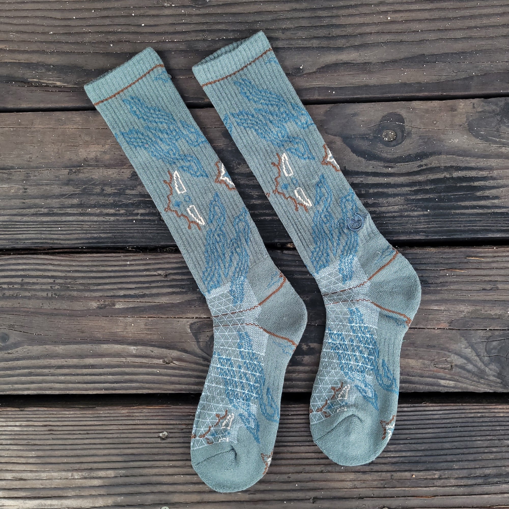 Lucky Chuck Socks - Fringe Tucumcari - Grey