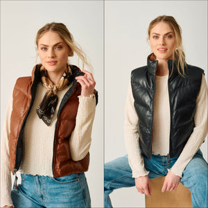 Mauritius - Women's Reversible Leather Vest