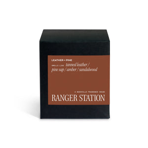 Ranger Station - Leather and Pine Candle