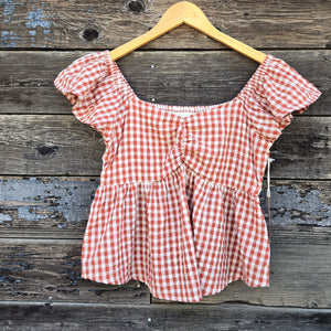 Cotton and Rye - Sadie Jane Gingham Top - Red