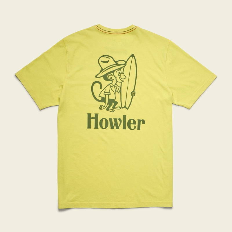 Howler Brothers - El Monito T-Shirt - Neon Yellow