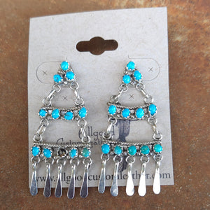 Turquoise Chandelier Earrings