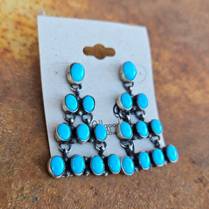 Turquoise Chandelier Earrings - Sheila Tso