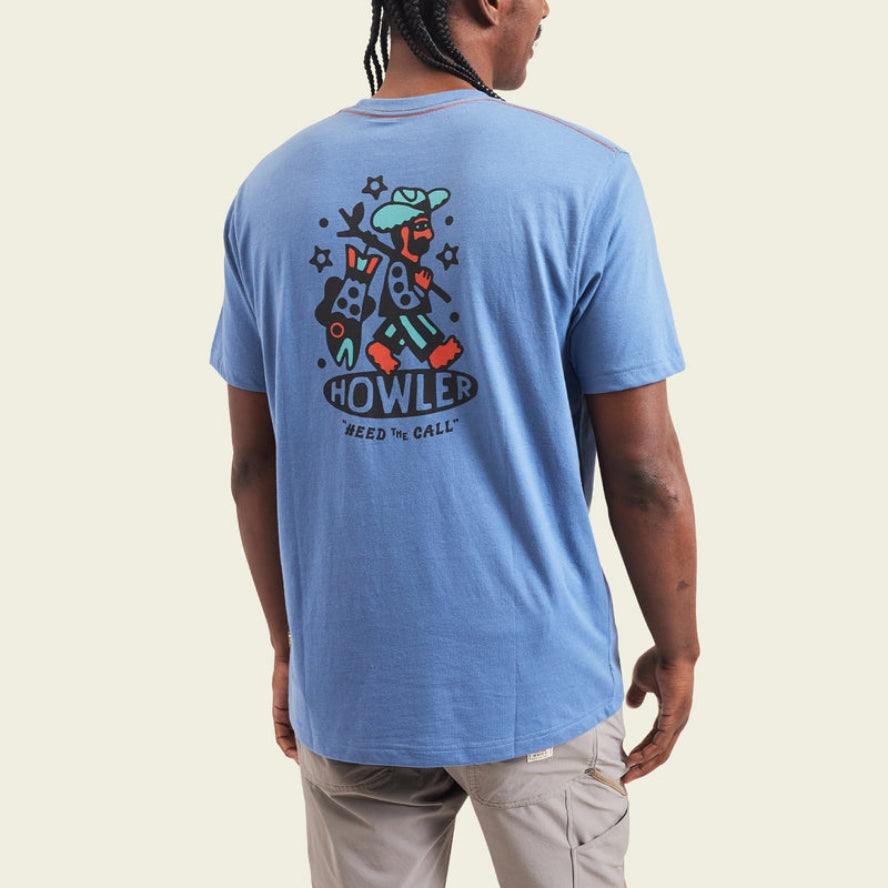 Howler Brothers - Travelin' Light Men's T-Shirt - Blue