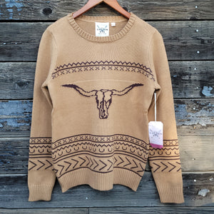 Cotton and Rye - Longhorn Sweater - Tan